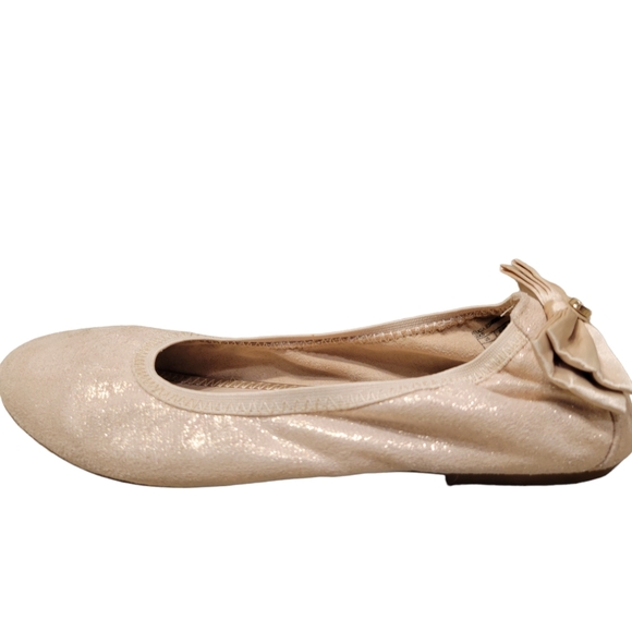 Sam Edelman Felicia Esmeralda ballet flat in gold size 5 - Picture 2 of 12